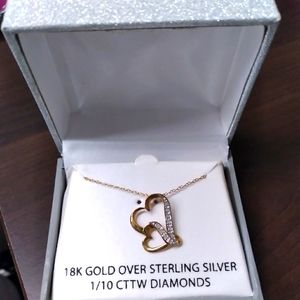 Macy's 18k gold with 1/10 cttw diamonds